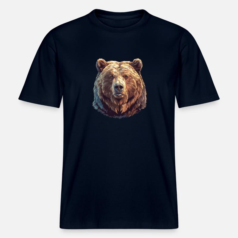 Ours Kodiak Ours Kodiak -  T-shirt unisexe RELAXED FIT en coton bio - marine