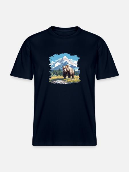 Kodiak Bear Kodiak Bear - RELAXED FIT Unisex Organic T-Shirt - french navy