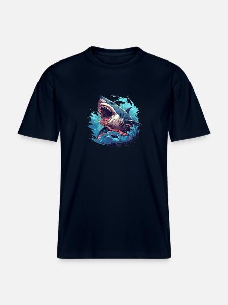 Requins Requin -  T-shirt unisexe RELAXED FIT en coton bio - marine