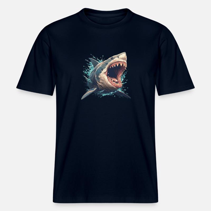 Requins Requin -  T-shirt unisexe RELAXED FIT en coton bio - marine