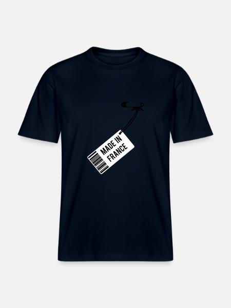 Made in France - RELAXED FIT Unisex Organic T-Shirt - french navy