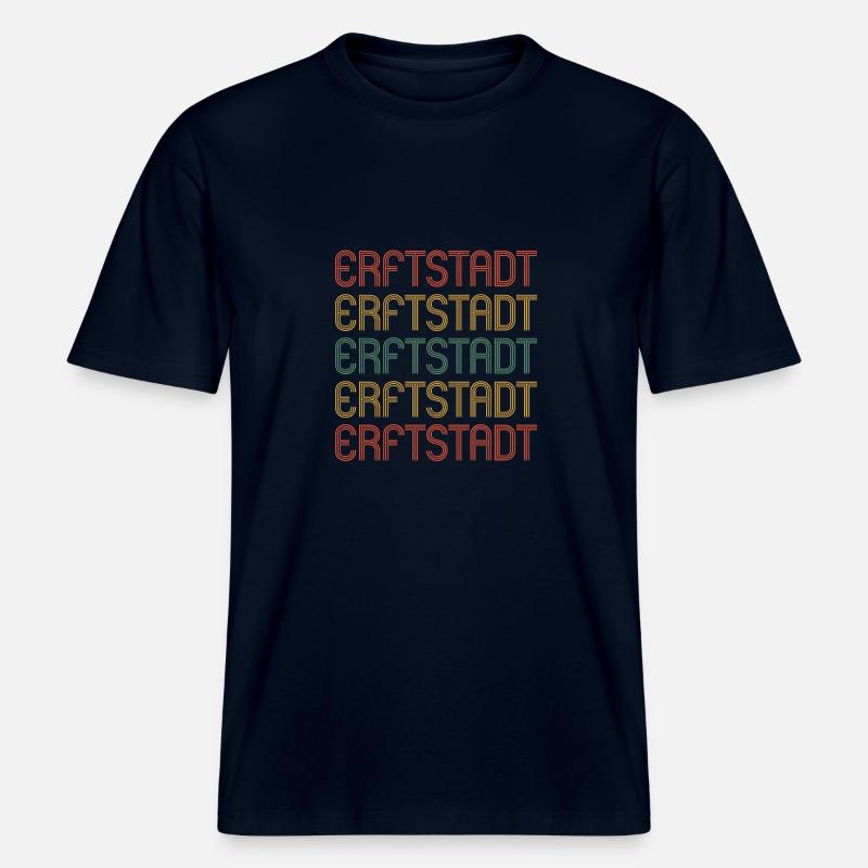 Erftstadterin Erftstadter Erftstadt - T-shirt unisexe RELAXED FIT en coton bio - marine