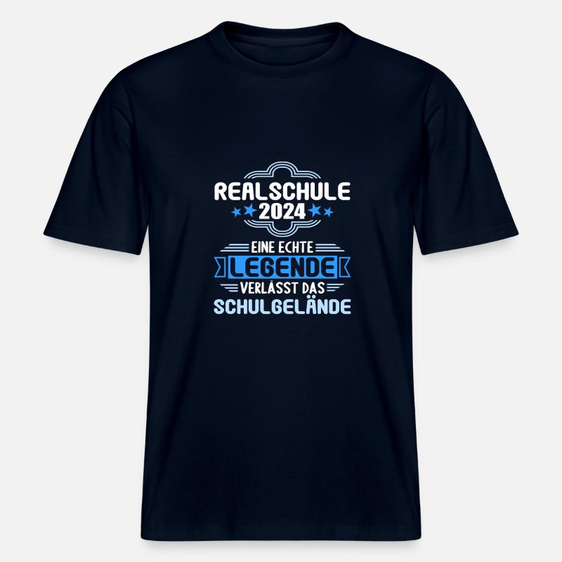 Lycée Jeunes Filles Lycée 2024 -  T-shirt unisexe RELAXED FIT en coton bio - marine