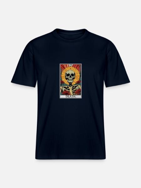 Tarot Card Tarot Card Death - RELAXED FIT Unisex Organic T-Shirt - french navy