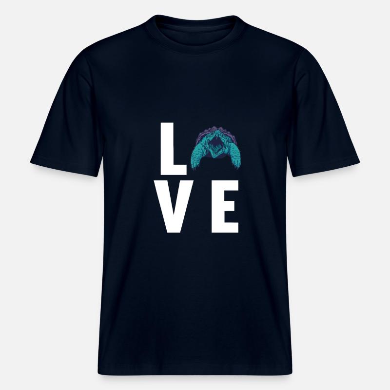 Snapping Turtles Snapping Turtle -  RELAXED FIT Unisex Organic T-Shirt - french navy
