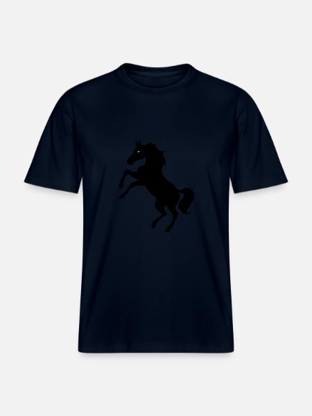 Ross - RELAXED FIT Unisex Organic T-Shirt - Navy