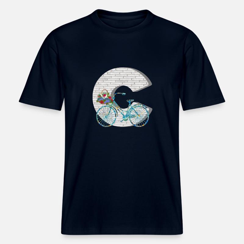 fahrrad e 100 c -  RELAXED FIT Unisex Organic T-Shirt - Navy