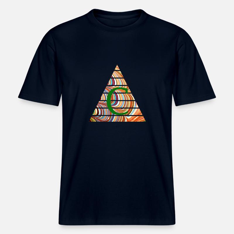 triangle e 56 c -  RELAXED FIT Unisex Organic T-Shirt - french navy