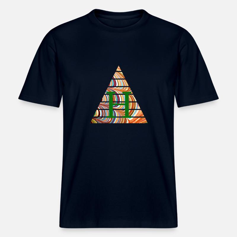 Triangle E 56 h -  RELAXED FIT Unisex Organic T-Shirt - french navy