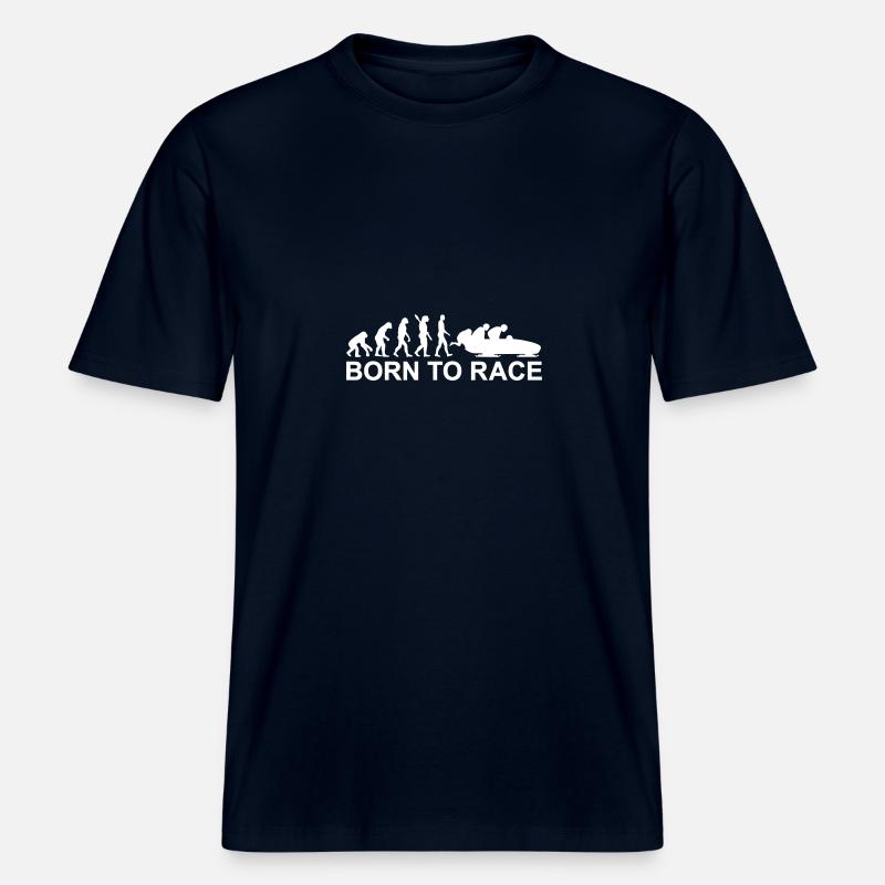 Evolution Bobsleigh -  RELAXED FIT Unisex Organic T-Shirt - french navy