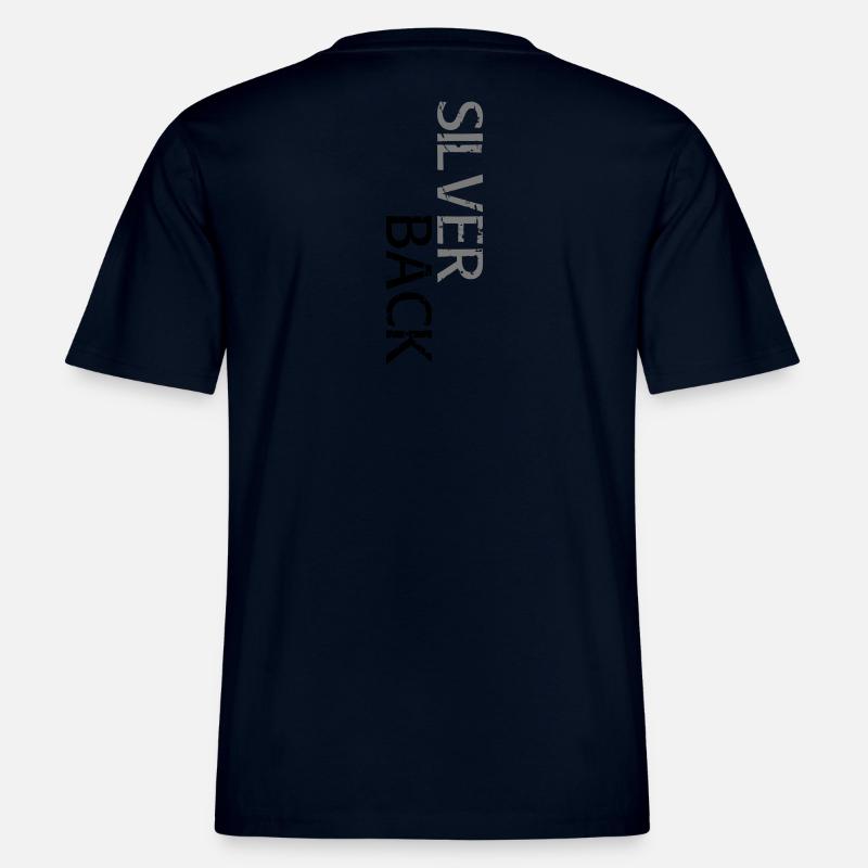SILVERBACK (offset) -  RELAXED FIT Unisex Organic T-Shirt - french navy
