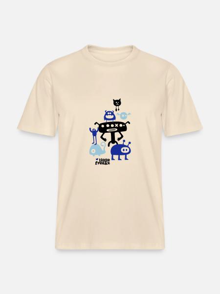 Little Freakz - RELAXED FIT Unisex Organic T-Shirt - soft Ecru