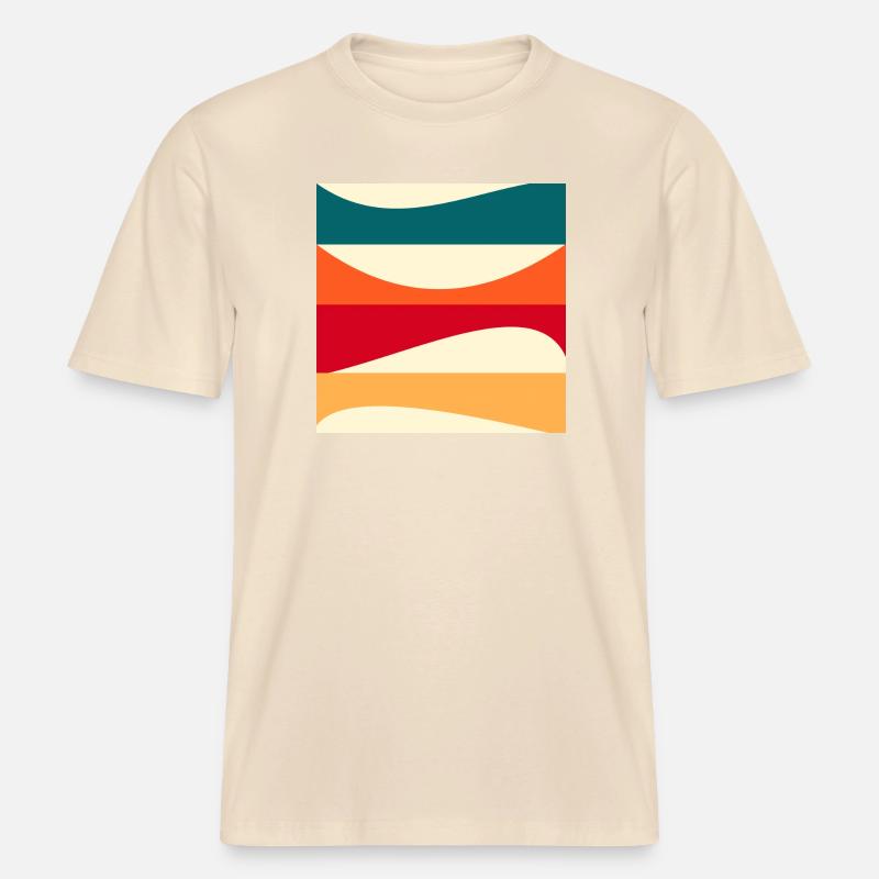 Constructivism - MODERN ART - BACKGROUND -  RELAXED FIT Unisex Organic T-Shirt - soft Ecru