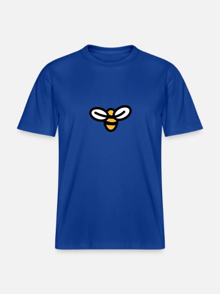 Bee -  RELAXED FIT Unisex Organic T-Shirt - majorelle blue