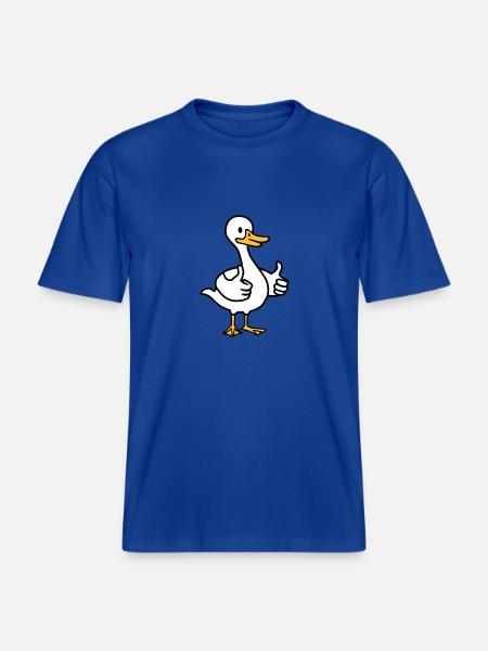 Gans -  RELAXED FIT Unisex Organic T-Shirt - Dunkelblau