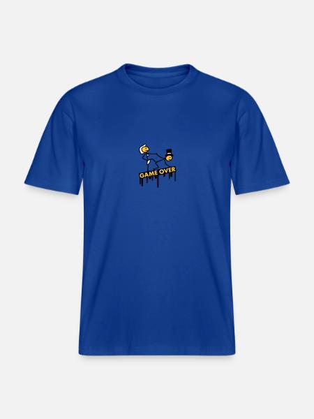 bachelor_party_game_over - RELAXED FIT Unisex Organic T-Shirt - majorelle blue
