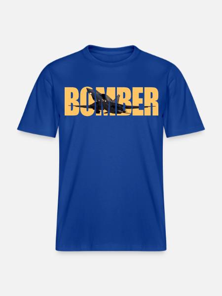 Bomber Tu-22 M3 -  RELAXED FIT Unisex Organic T-Shirt - majorelle blue