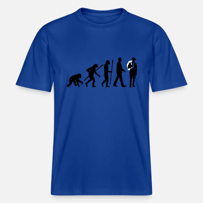 evolution_pfadfinder_2016_b_2c -  RELAXED FIT Unisex Organic T-Shirt - Dunkelblau