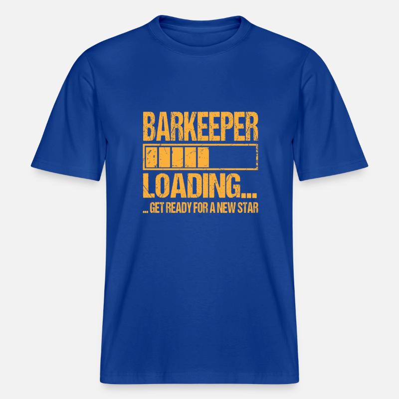 Bartender loading Bartender Training -  RELAXED FIT Unisex Organic T-Shirt - majorelle blue