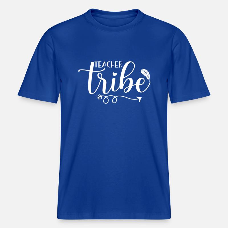 Conception de groupes d’enseignants -  T-shirt unisexe RELAXED FIT en coton bio - bleu foncé
