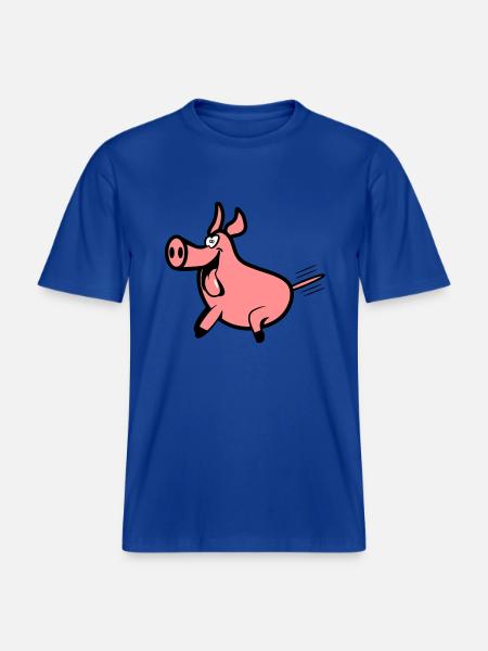 Pork pleasure - RELAXED FIT Unisex Organic T-Shirt - majorelle blue
