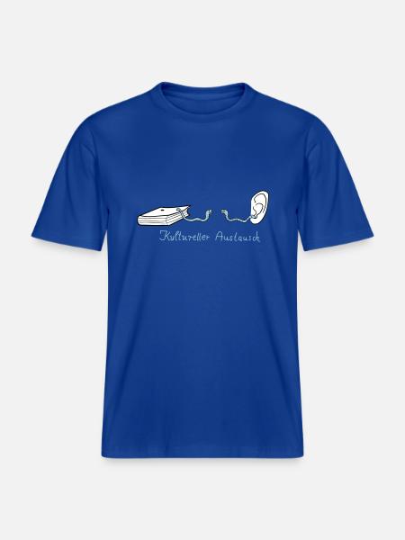 Kultureller Austausch -  RELAXED FIT Unisex Organic T-Shirt - Dunkelblau