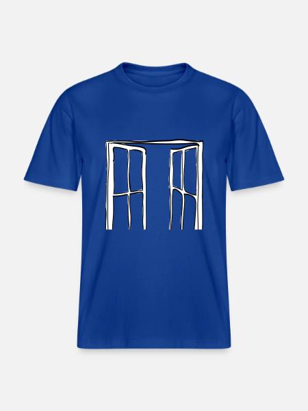 Window - RELAXED FIT Unisex Organic T-Shirt - majorelle blue