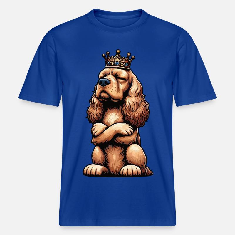 Cocker Spaniel Cockerhund Cocker Spaniel Besitzer -  RELAXED FIT Unisex Organic T-Shirt - Dunkelblau