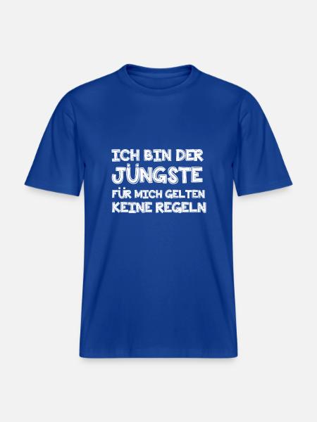 Ich bin der Jüngste - RELAXED FIT Unisex Organic T-Shirt - Dunkelblau