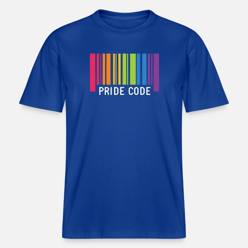LGBT Pride Month - Pride Code - RELAXED FIT Unisex Organic T-Shirt - majorelle blue