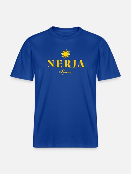 Nerja Sun Spanien-Logo - RELAXED FIT Unisex Organic T-Shirt - Dunkelblau