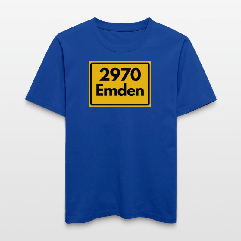 OLD POSTCODE ZIP CODE RETRO ⚓ 2970 Emden Moin moin  RELAXED FIT Unisex Organic T-Shirt