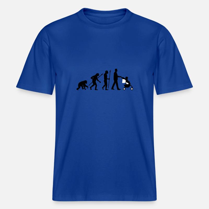 evolution_kinderkarre_032014_mann_b_2c -  RELAXED FIT Unisex Organic T-Shirt - Dunkelblau