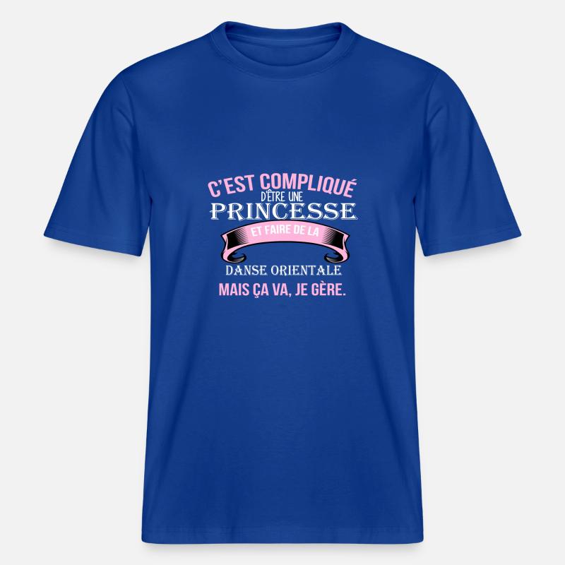 Danse orientale -  T-shirt unisexe RELAXED FIT en coton bio - bleu foncé