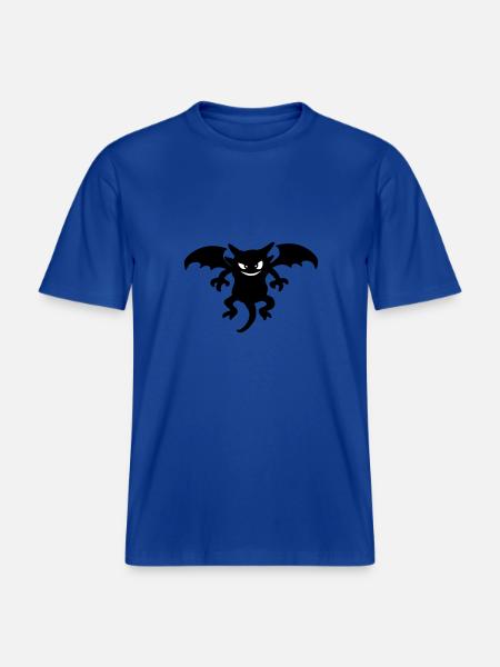devil - RELAXED FIT Unisex Organic T-Shirt - majorelle blue