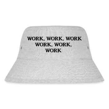 Work Work - Stanley/Stella recycelter Bucket Hat - Grau meliert - Vorne