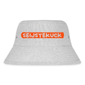 Seijstekuck - Stanley/Stella recycelter Bucket Hat - Grau meliert - Vorne