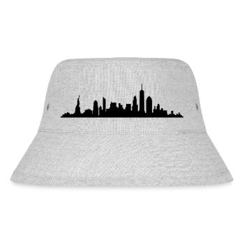 Skyline New York - Stanley/Stella recycelter Bucket Hat - Grau meliert - Vorne