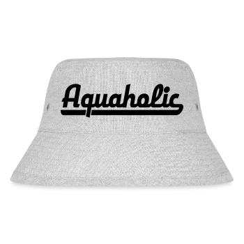 Aquaholic - Stanley/Stella recycelter Bucket Hat - Grau meliert - Vorne