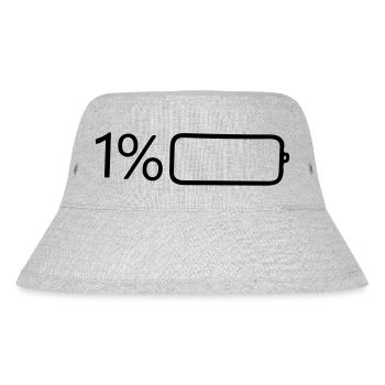 1 Prozent Leistung - Stanley/Stella recycelter Bucket Hat - Grau meliert - Vorne