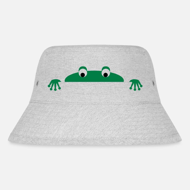 Frog face - Stanley/Stella Recycled Bucket Hat - heather grey