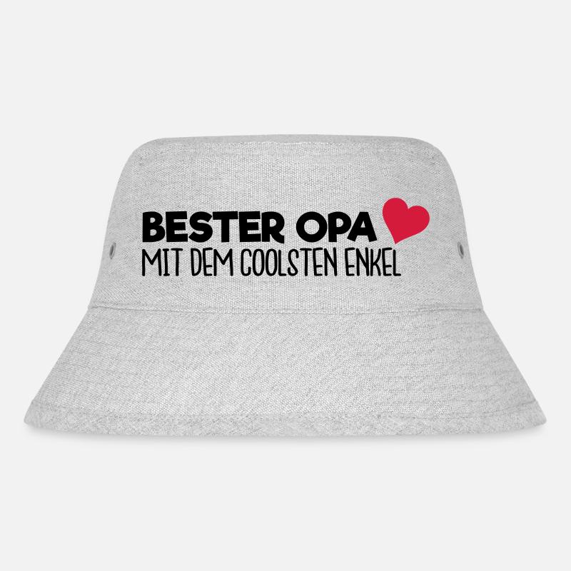 Bester Opa - Enkel - Stanley/Stella recycelter Bucket Hat - Grau meliert