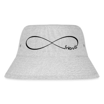 Infinity friends - friendship symbol friends - Stanley/Stella Recycled Bucket Hat - heather grey - Front