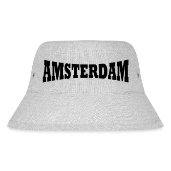 Amsterdam logo - Bob recyclé Stanley/Stella - gris chiné - Devant