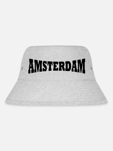 Amsterdam logo - Stanley/Stella Recycled Bucket Hat - heather grey