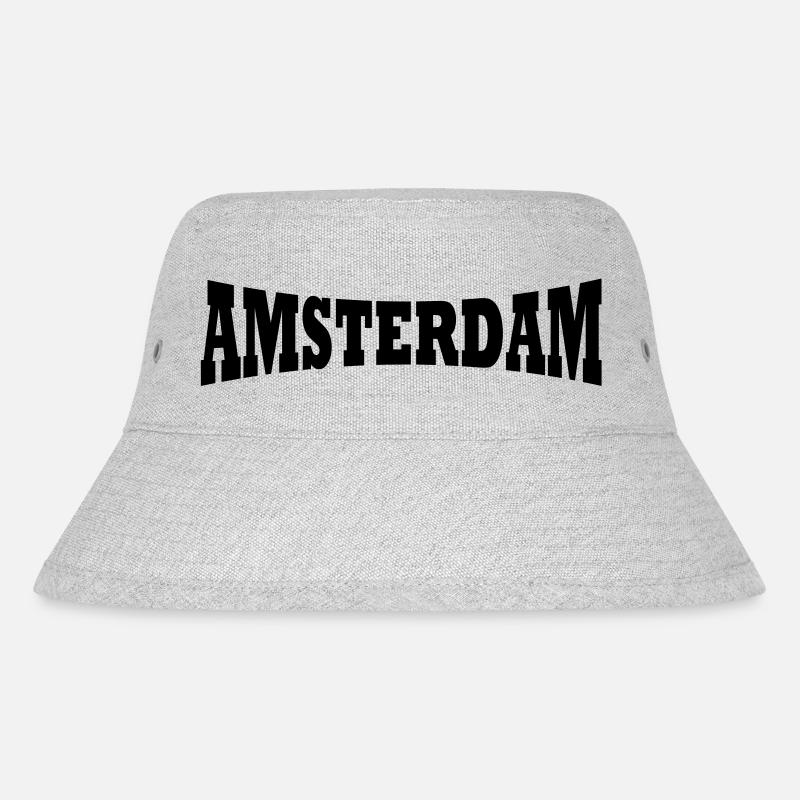 Amsterdam logo - Bob recyclé Stanley/Stella - gris chiné