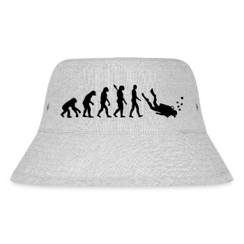 Evolution Tauchen - Stanley/Stella recycelter Bucket Hat - Grau meliert - Vorne