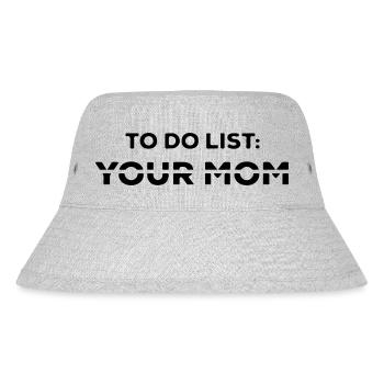 to do list for mom - Stanley/Stella Recycled Bucket Hat - heather grey - Front
