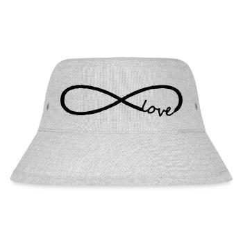 Unendlichkeit - Stanley/Stella recycelter Bucket Hat - Grau meliert - Vorne