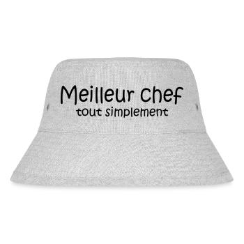 Meilleur chef tout simplement - Bob recyclé Stanley/Stella - gris chiné - Devant